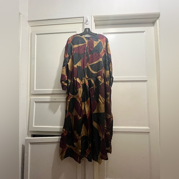 TOAST London geo print cup to blend dress size 18 - Picture 4 of 16